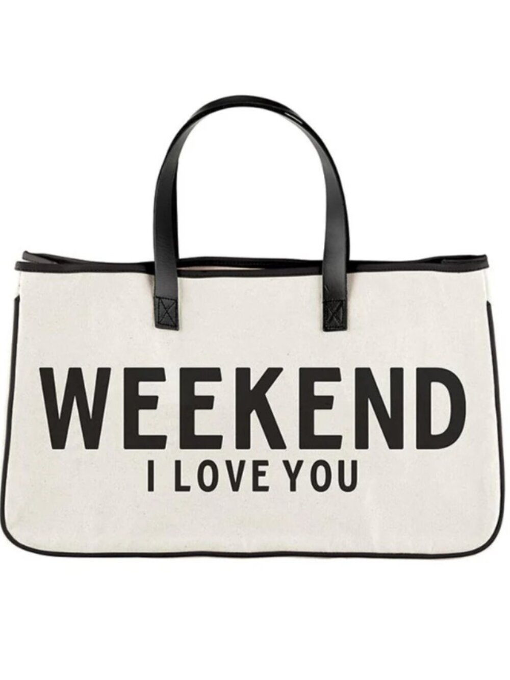 Santa Barbara Design Studio‎ Canvas Tote Weekend Weekend I Love You - NEW